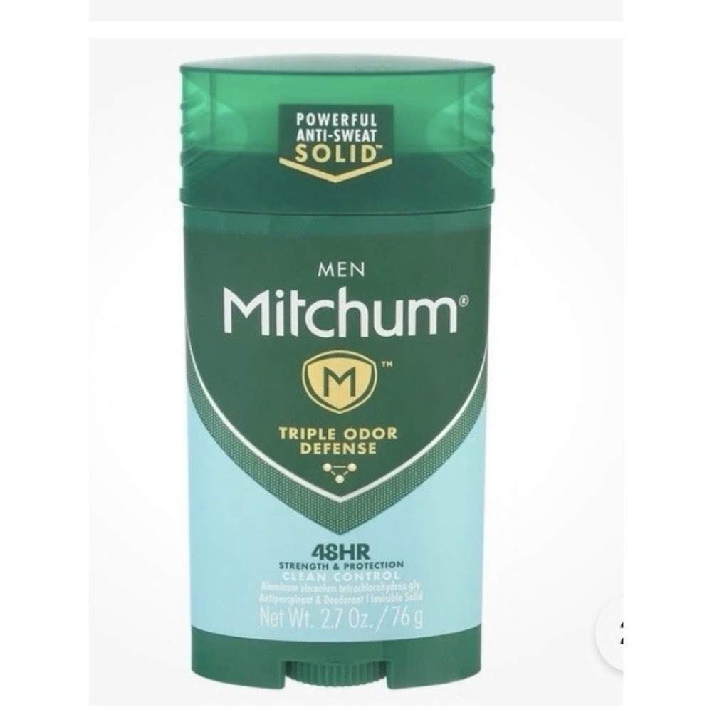 Mitchum Anti-Perspirant & Deodorant For Men Invisible Solid Clean Control 2.7 Oz
